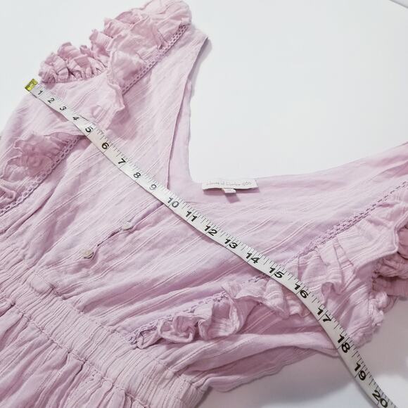 House of Harlow 1960 Ruffle Tiered Layered Pink Mini Dess - Picture 4 of 14